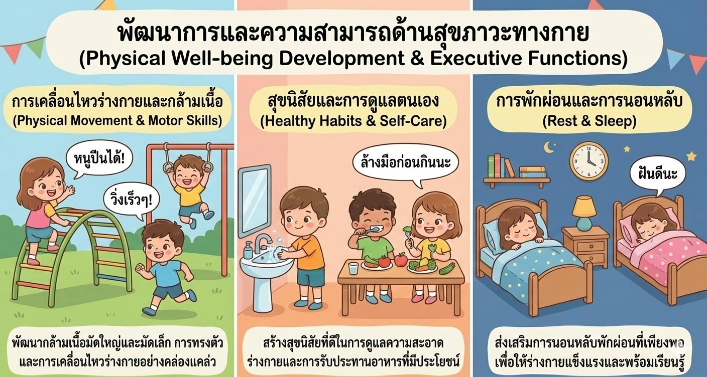 พัฒนาการและความสามารถด้านสุขภาวะทางกาย